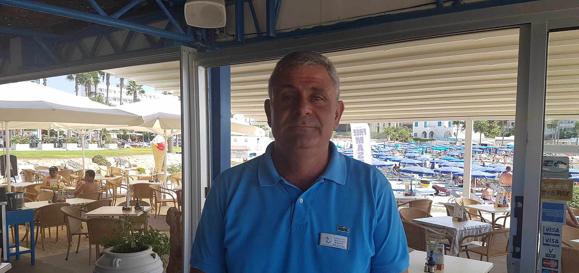 Interview with the owner of Magic Sandy Bay Beach Restaurant in Ayia Napa