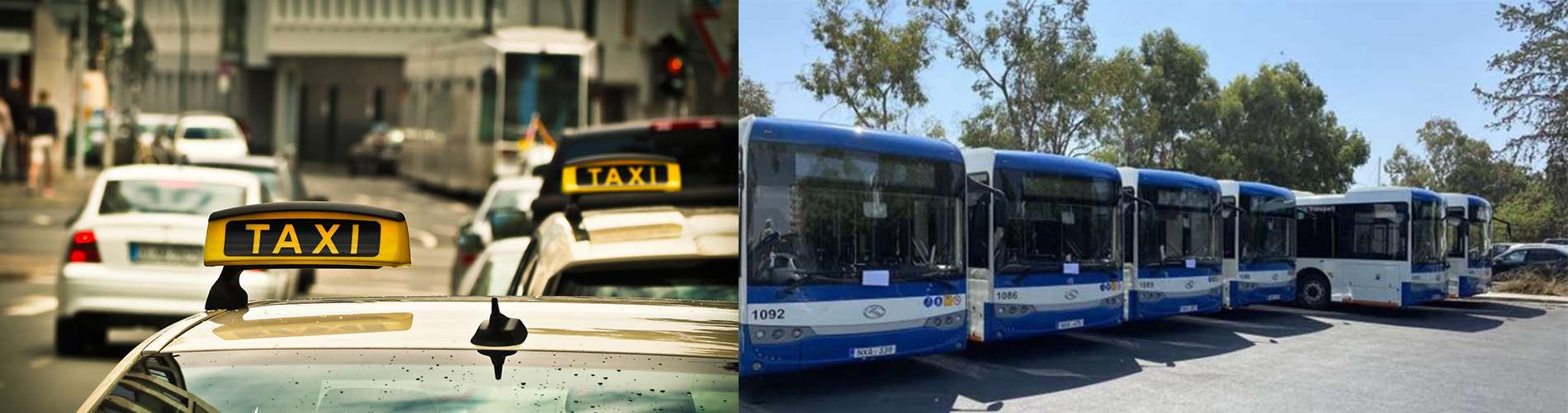 Автобусы и такси на Кипре