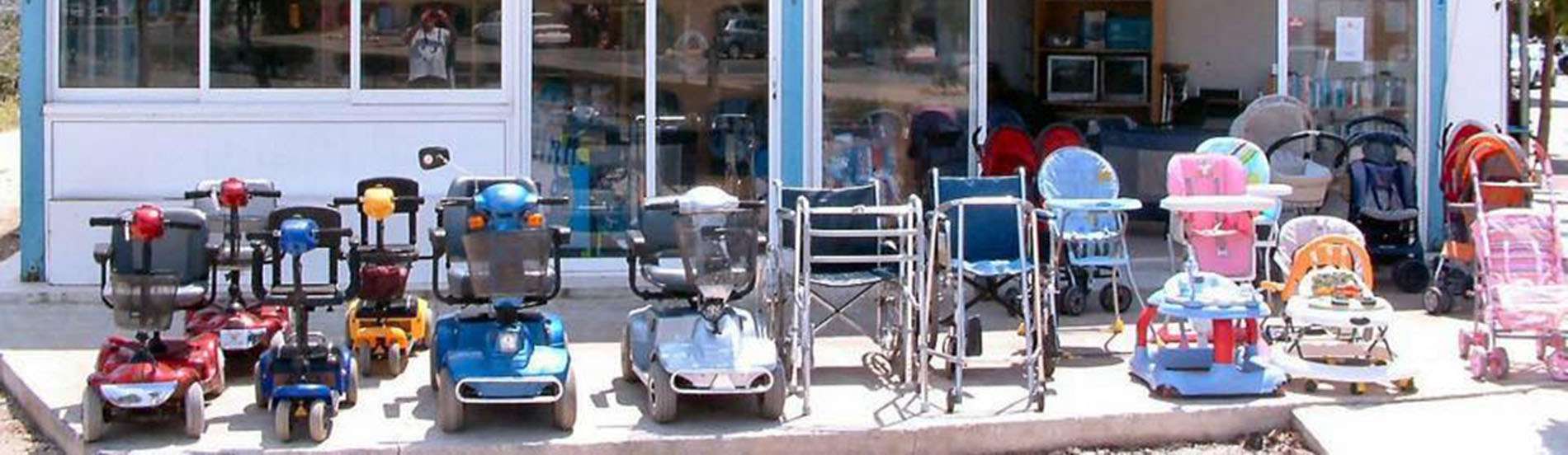 Ενοικίαση αναπηρικών ηλεκτρικών σκούτερ και παιδικού εξοπλισμού