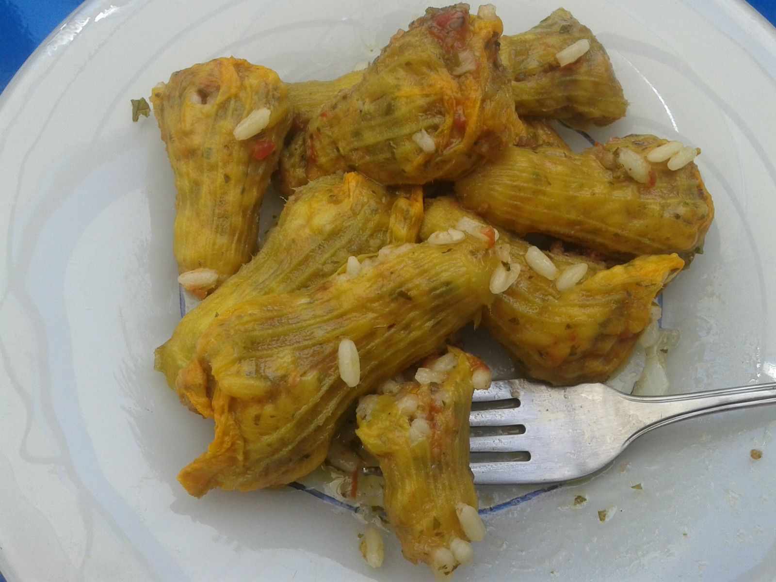 Stuffed zucchini blossoms recipe