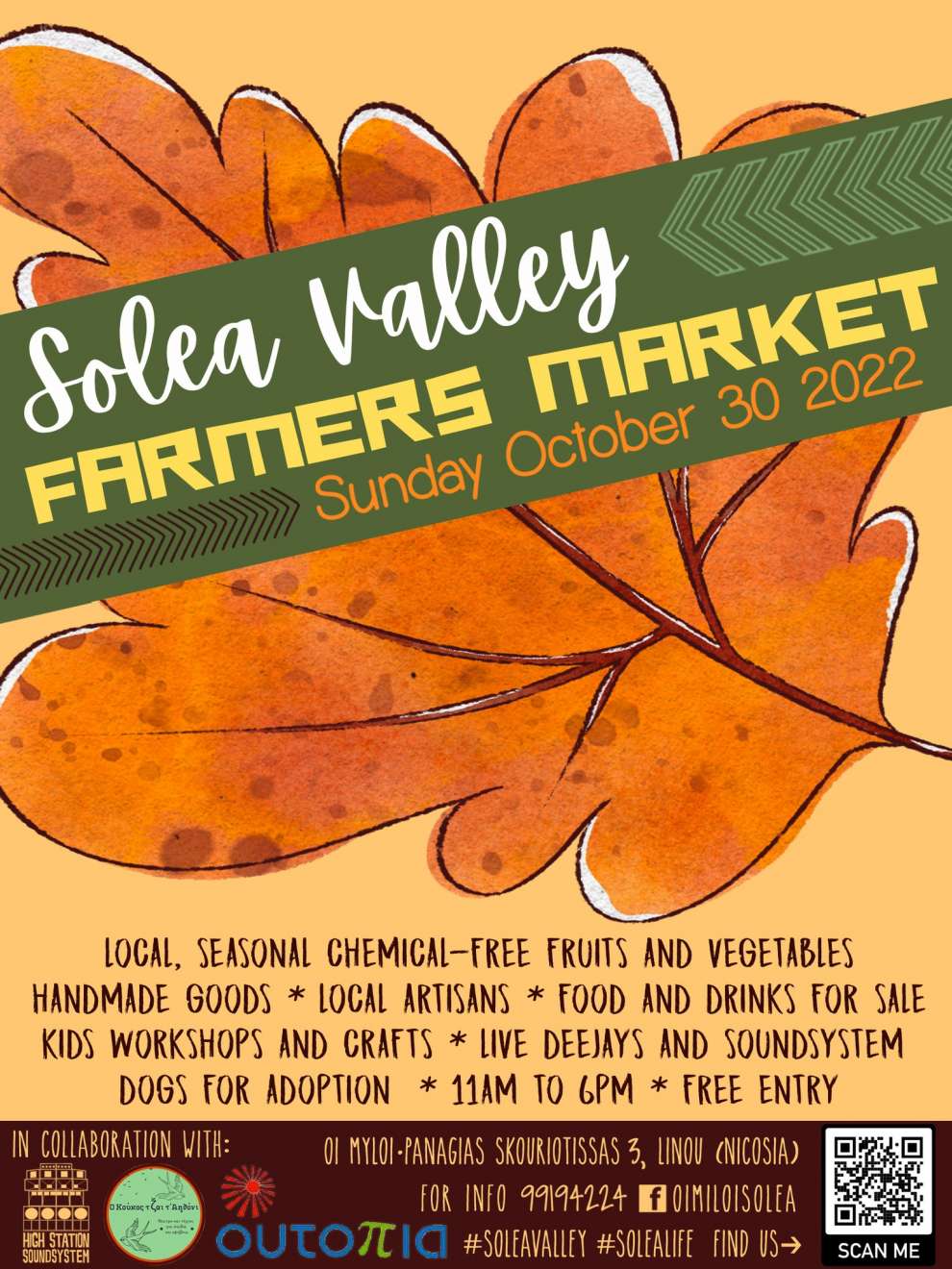 Έρχεται ξανά το Solea Valley Farmers Market Ετοιμάσου να ζήσεις