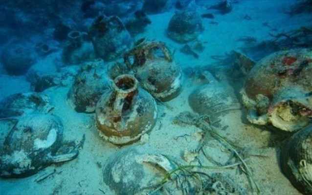 An ancient shipwreck from the Roman period was discovered in the depths of the Protaras sea