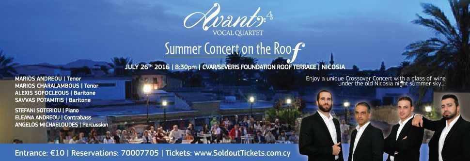 Avanti 4 - Summer Concert on the Roof