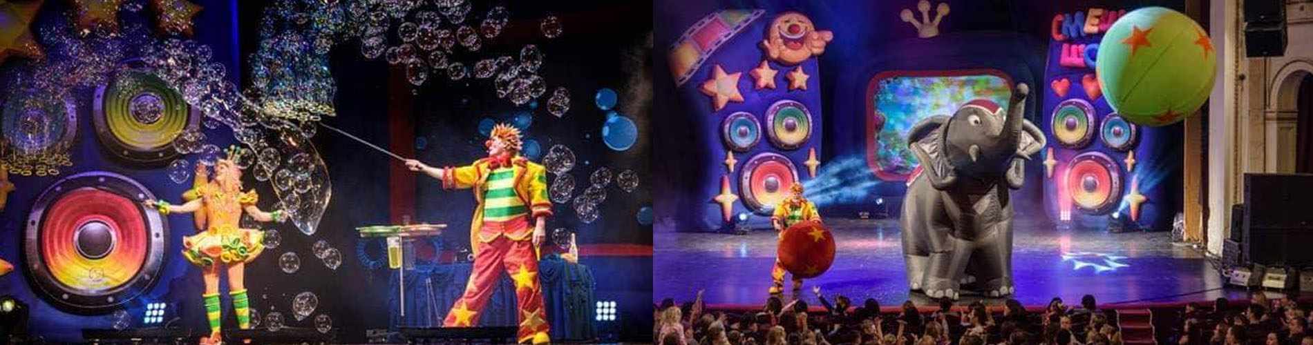Circus Bubble Show -ELEPHANT AND POLAR BEARS
