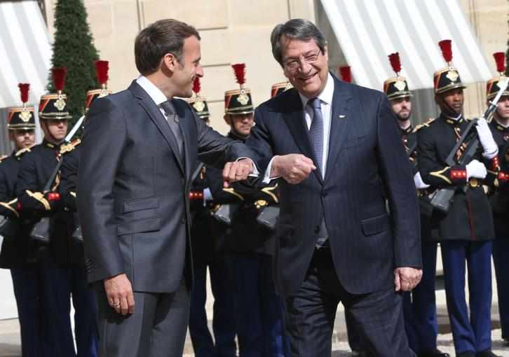 Ο Αναστασιάδης έλαβε συγχαρητήριο μήνυμα από τον Πρόεδρο της Γαλλίας