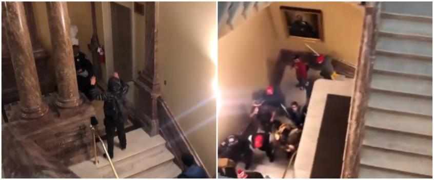 Η στιγμή της εισβολής στο Καπιτώλιο ΒΙΝΤΕΟ