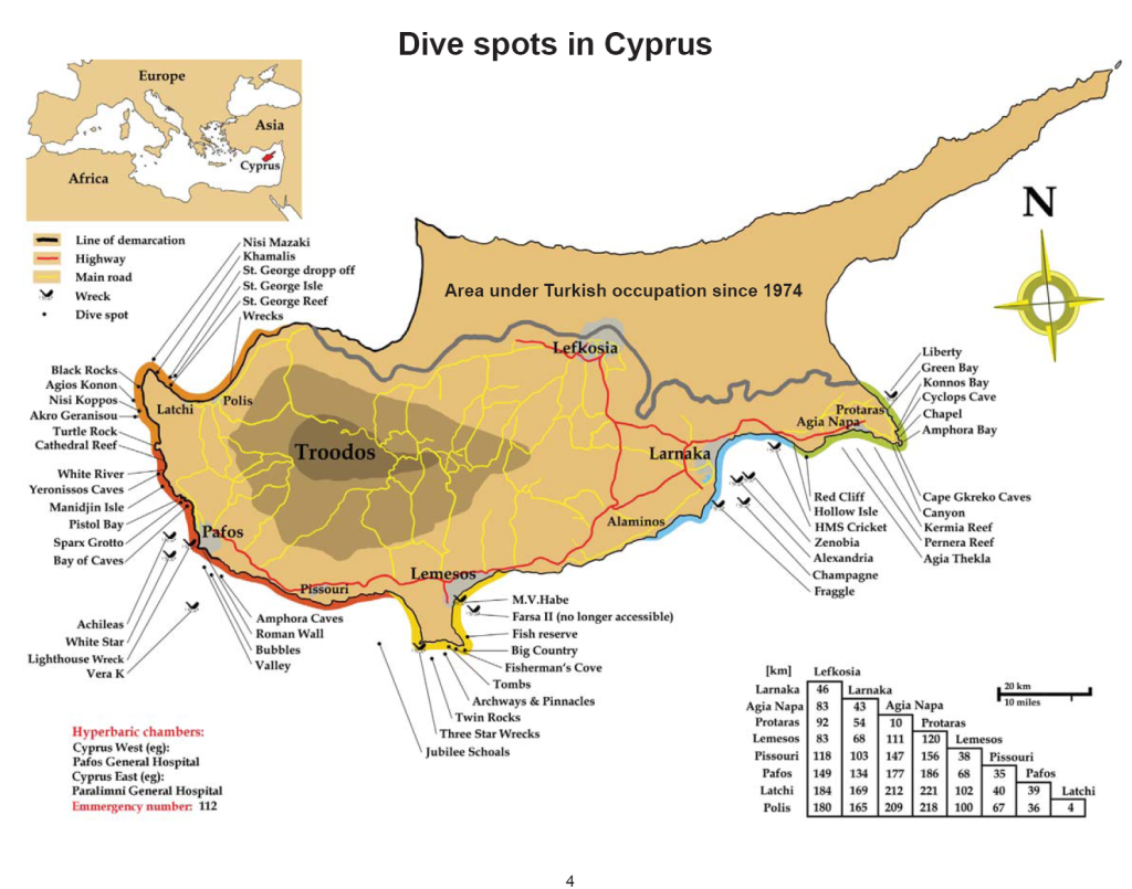 Dive site  at Cyprus