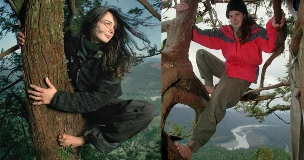 23χρονη έζησε πάνω σε δέντρο, άντεξε κρύο και πείνα και το έσωσε από το κόψιμο