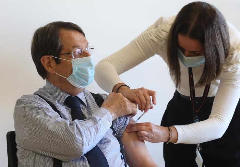 Την τρίτη δόση του εμβολίου λαμβάνει την Παρασκευή ο Πρόεδρος Αναστασιάδης