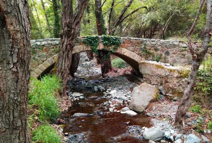 Medieval stone bridge Milia