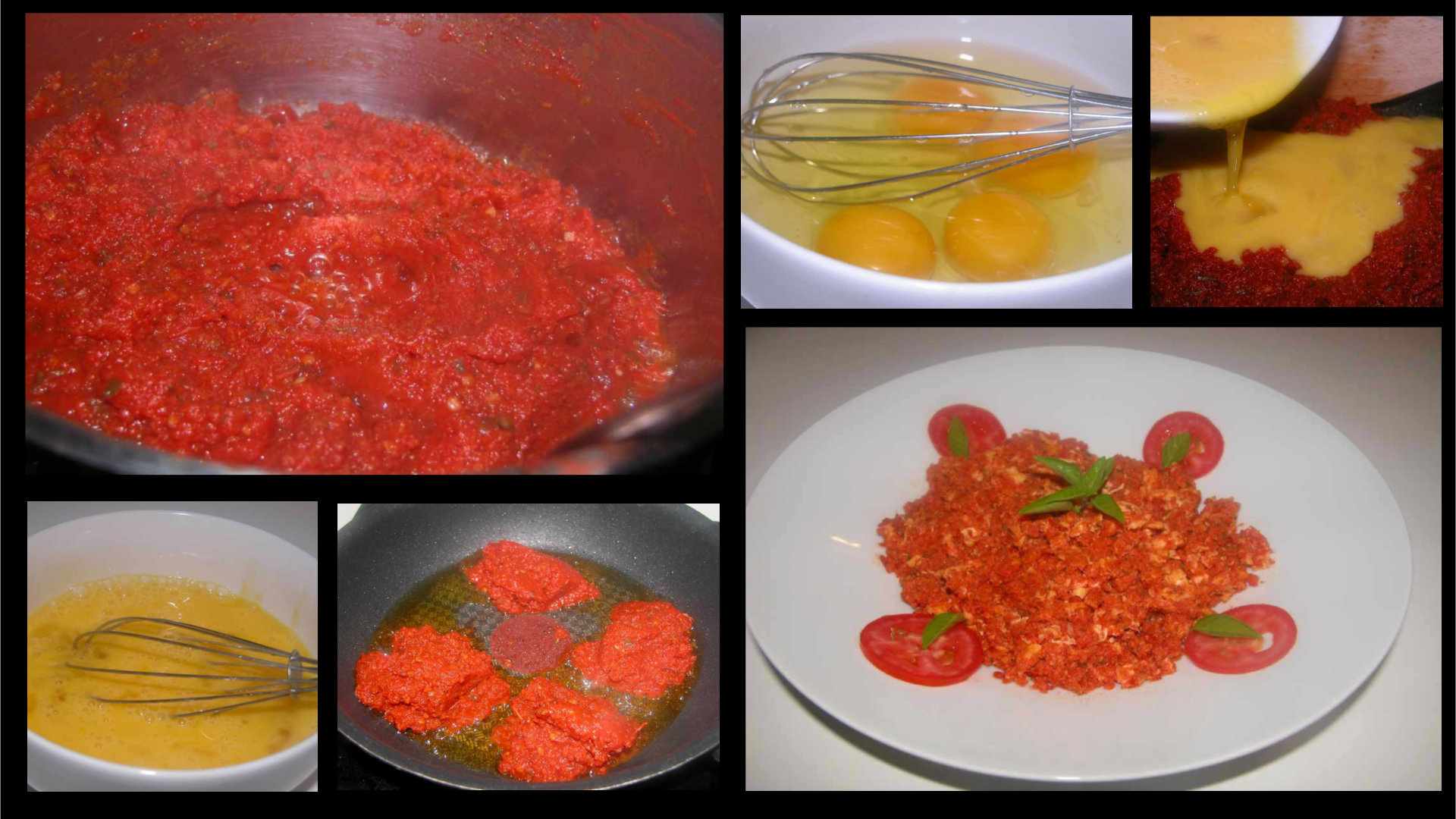 Помилоротиганья (помидоры с яйцами)