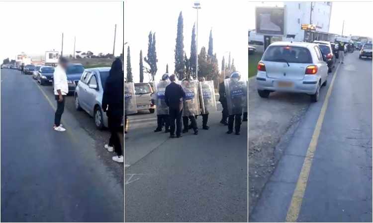 Μεγάλη πορεία διαμαρτυρίας με οχήματα στη Λευκωσία κατά των μέτρων.