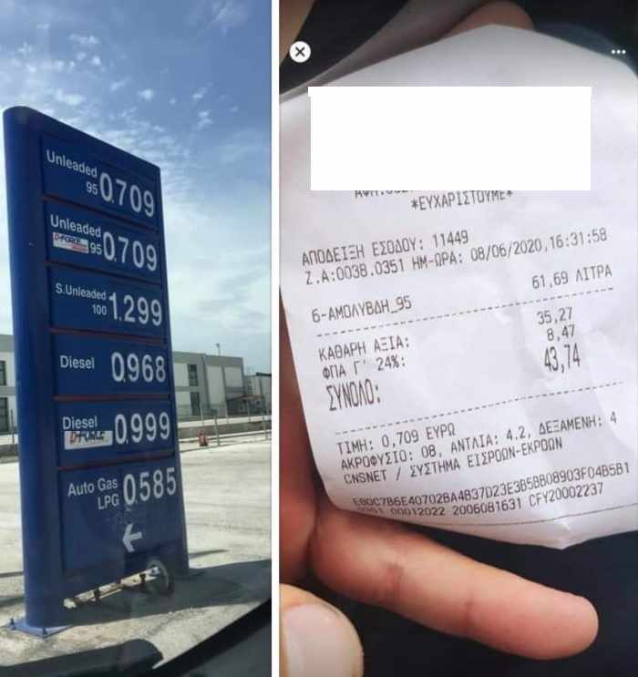 Τεράστια ουρά σε βενζινάδικο της Θεσσαλονίκης