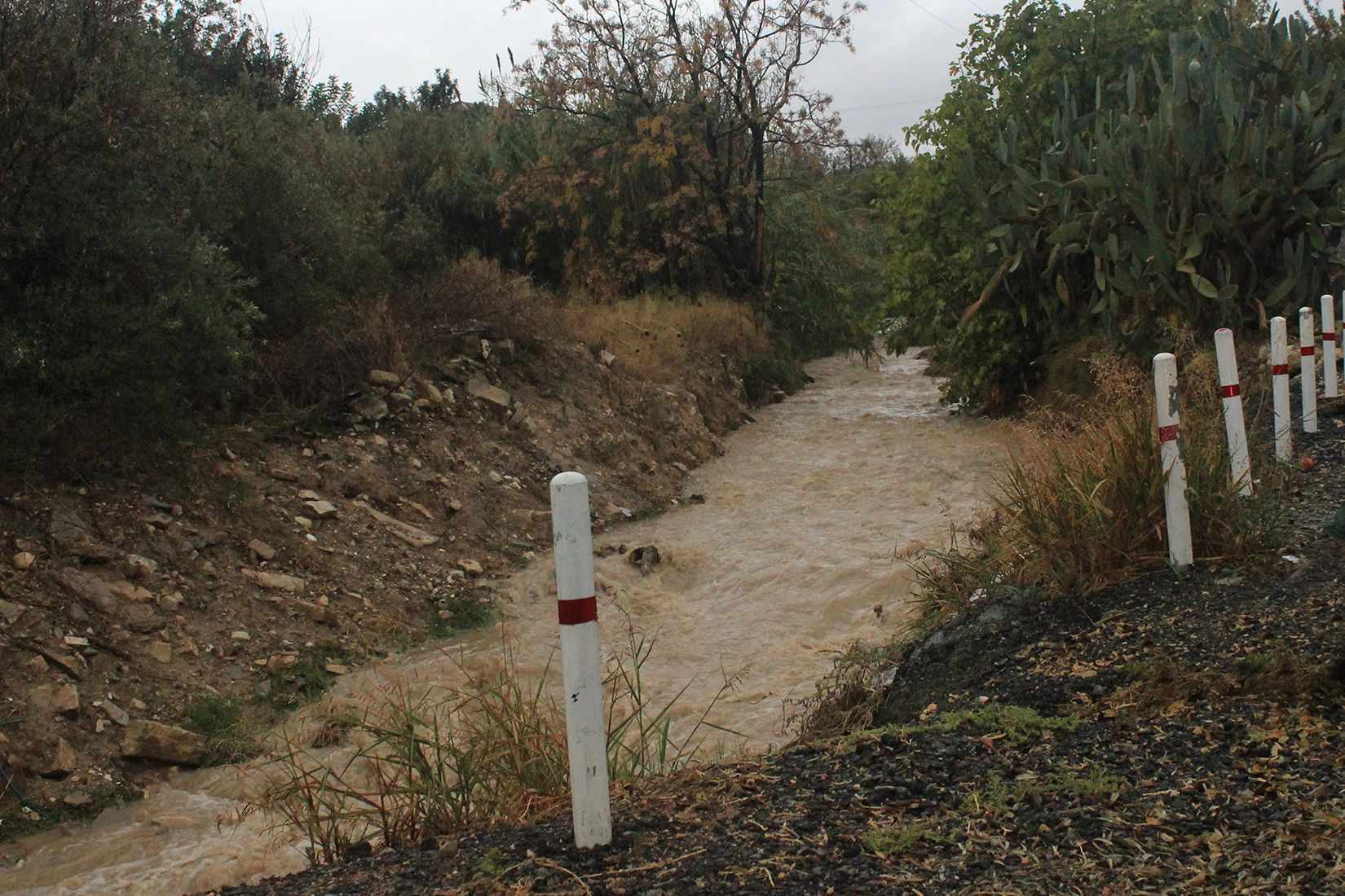 The waterway of Ayia Phyla in winter