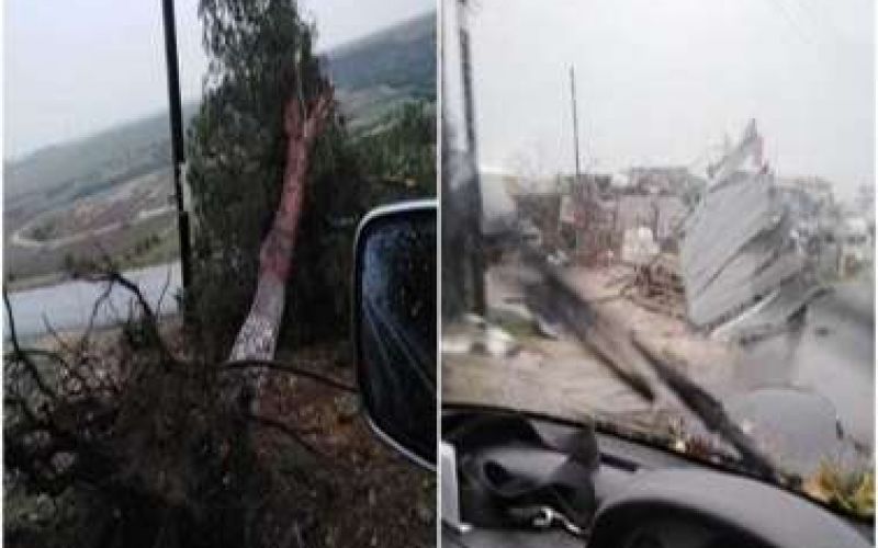 Ανεμοστρόβιλος προκάλεσε καταστροφές στην Λευκωσία