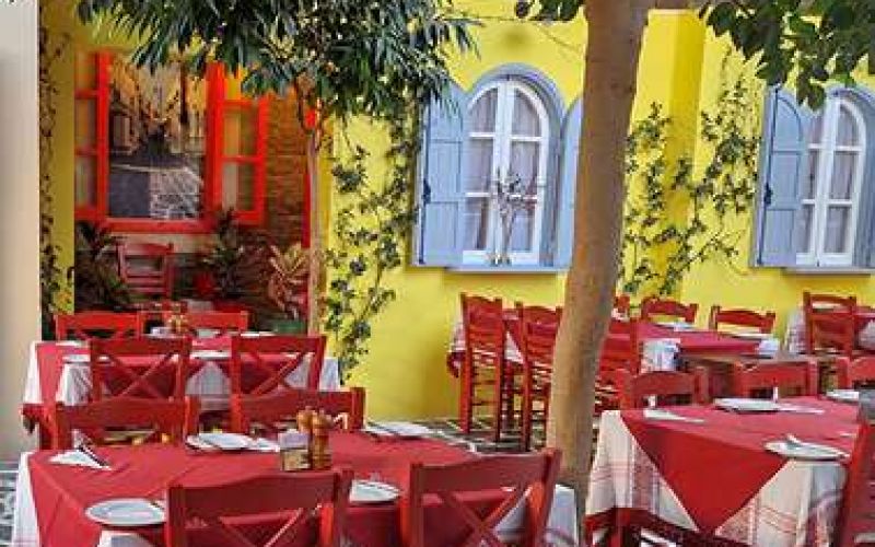 Cypriot cuisine and fresh fish in the most colourful courtyard