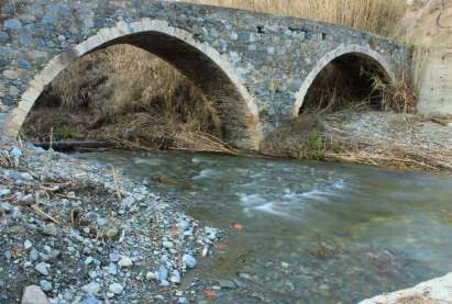 Medieval stone bridge Milia